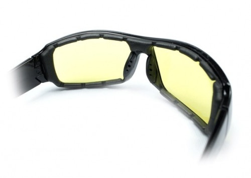 Очки защитные с уплотнителем Global Vision Italiano-Plus (yellow) желтые