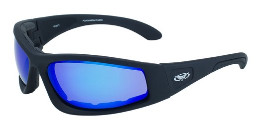 Очки защитные с уплотнителем Global Vision Triumphant (G-Tech™ blue) синие зеркальные