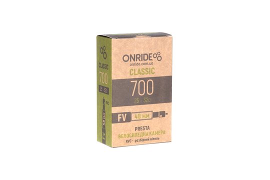 Купити Камера ONRIDE Classic 700x25-32c FV 48 RVC - розбірний ніпель з доставкою по Україні