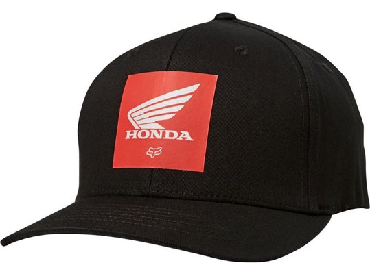 Кепка FOX HONDA FLEXFIT HAT (Black), S/M (26028-001-S/M)