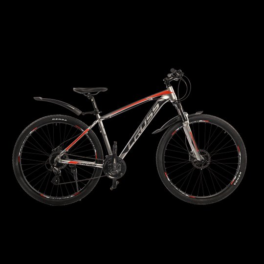 Купити Велосипед Cross Egoist-v1.0-2022 29"18" Сірий-Червоний з доставкою по Україні