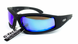 Очки защитные с уплотнителем Global Vision Triumphant (G-Tech™ blue) синие зеркальные