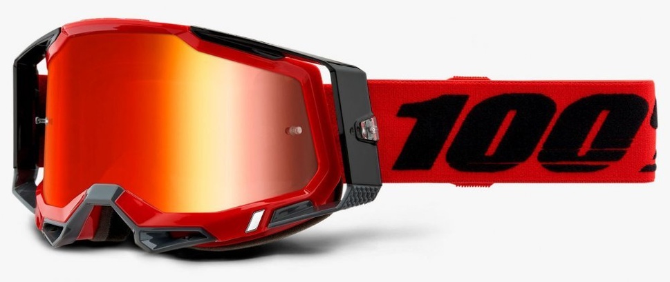 Окуляри 100% RACECRAFT 2 Goggle Red - Mirror Red Lens, Mirror Lens, Mirror Lens