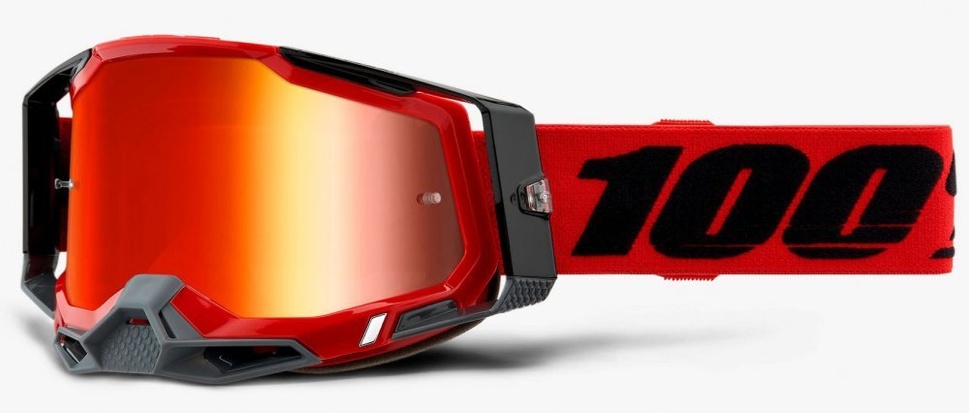 Окуляри 100% RACECRAFT 2 Goggle Red - Mirror Red Lens, Mirror Lens