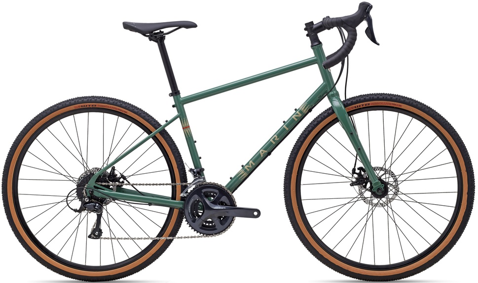 Купить Велосипед 28" Marin FOUR CORNERS рама - L 2023 Gloss Green/Tan с доставкой по Украине