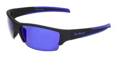 Очки поляризационные BluWater Daytona-2 Polarized (G-Tech™ blue), синие зеркальные в чёрно-голубой оправе