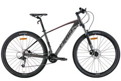 Купити Велосипед 29" Leon TN-70 AM Hydraulic lock out HDD 2022 (графитовый с черным и красным (м)) з доставкою по Україні