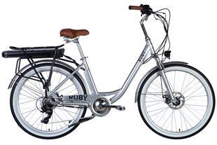 Купити Велосипед з електроприводом 26" AL Dorozhnik eRUBY DD FR рама-17" 48B 12.5А*г 500Вт світло-сірий YS 2425 2025 з доставкою по Україні