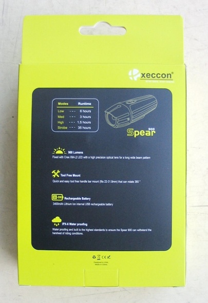 Купить Вело фара Xeccon Spear 900 USB с доставкой по Украине