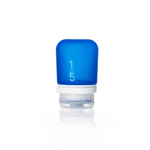Силіконова пляшечка Humangear GoToob+ Small dark blue (синій)