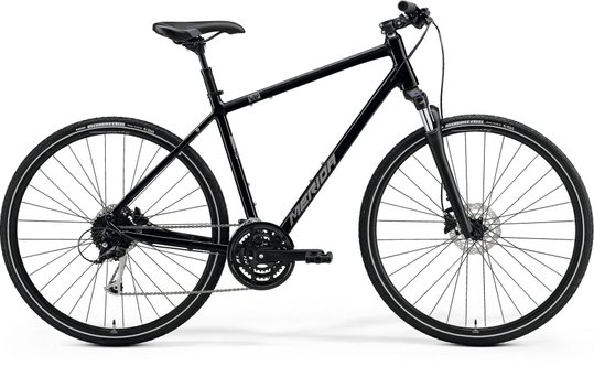 Купить Велосипед Merida CROSSWAY 100, XS(L)(43L), GLOSSY BLACK(MATT SILVER), XS (140-155 см) с доставкой по Украине