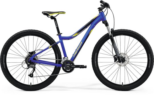 Купити Велосипед Merida MATTS 7.60-2X, XS(13.5), MATT DARK BLUE(YELLOW) з доставкою по Україні