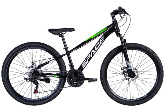 Купити Велосипед ST 26'' SPACE-034 DD тріскачка 2024 (чорно-зелений) XS (140-155 см) з доставкою по Україні