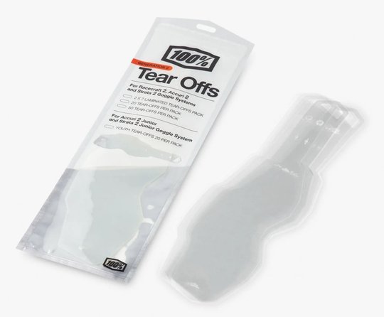 Уривки Ride 100% Tear-Offs (Gen 2) - 50 pack, No Size, No Size