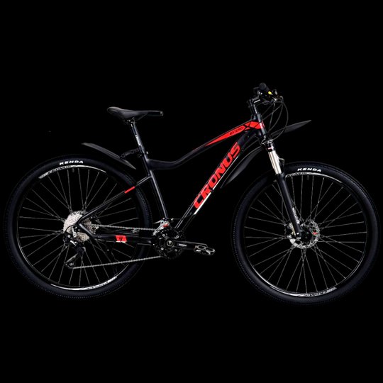 Купить Велосипед Cronus BATURO 520 29" 21" Чорний-Червоний с доставкой по Украине