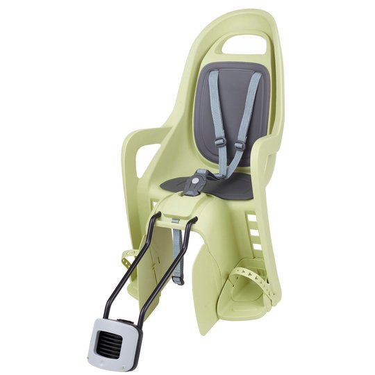 Купить Дитяче крісло заднє POLISPORT Groovy Maxi FF 29" на підсідельну трубу, 9-22 кг, світло-зелене с доставкой по Украине