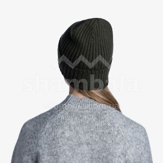 Шапка Buff Merino Wool Knit 1 layer Hat Norval, Forest (BU 124242.809.10.00)