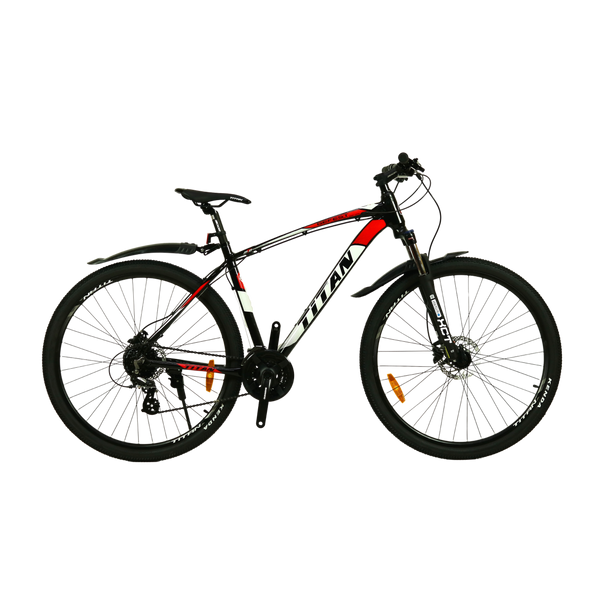 Купить Велосипед Titan Gefest 2022 29" 20" Чорний-Білий-Червоний с доставкой по Украине