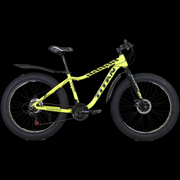 Купити Велосипед Titan Crossover 26" 17" Неоновий жовтий-чорний з доставкою по Україні
