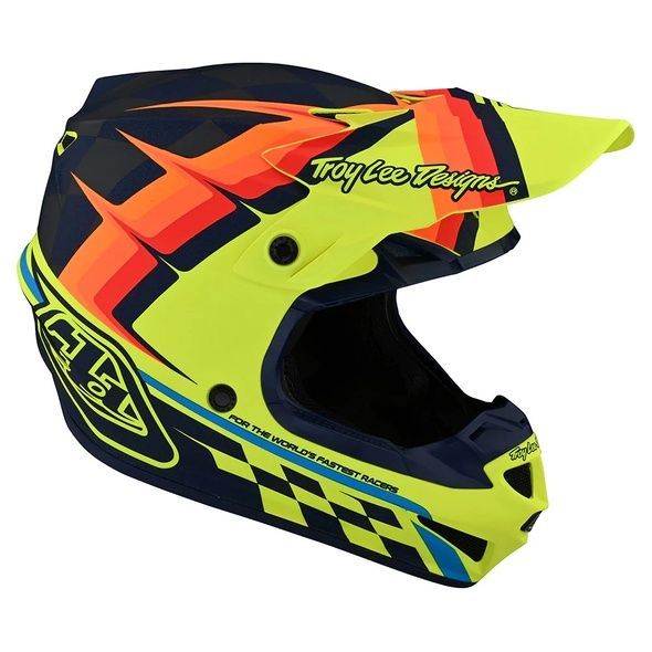 МотоШолом TLD SE4 POLYACRYLITE [WARPED YELLOW] XL