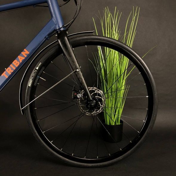 Купити Велосипед 28" Triban RC120 Flat Bar синій з помаранчевим з доставкою по Україні