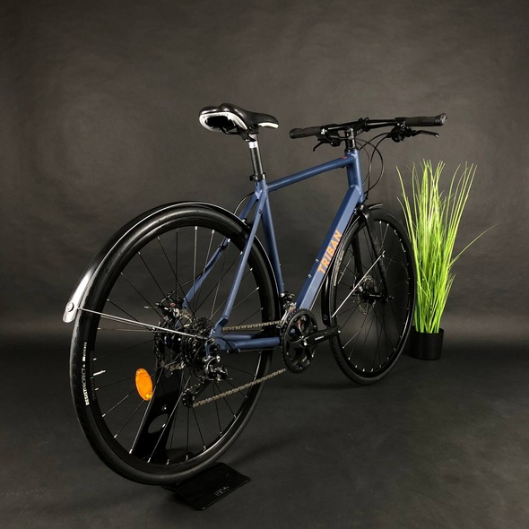 Купить Велосипед б/у 28" Triban RC120 Flat Bar синий с оранжевым с доставкой по Украине