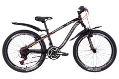Купити Велосипед 24" Discovery FLINT AM Vbr 2021 (черно-серый с оранжевым (м)) з доставкою по Україні
