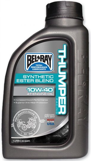 Олія моторна Bel Ray THUMPER RACING SYNTHETIC ESTER (1л), 10w-40