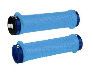Купить Грипсы ODI Troy Lee Designs MTB Lock-On Bonus Pack Aqua w/Blue Clamps, гол. с доставкой по Украине