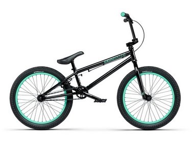Купити Велосипед BMX 20" Radio Saiko 19.25", чорний з бірюзовим 2021 з доставкою по Україні