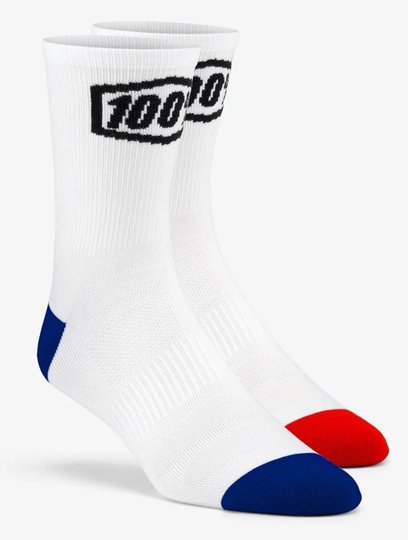 Купити Шкарпетки Ride 100% TERRAIN Socks (White), L/XL з доставкою по Україні