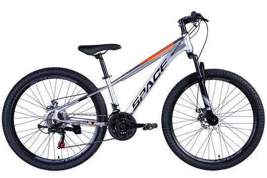 Купити Велосипед сталь 26 SPACE-034 DD тріскачка 13 сіро-оранжевий 2024 з доставкою по Україні