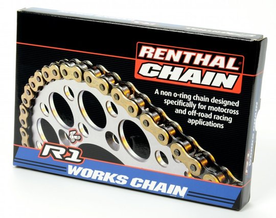 Кирпич Renthal R1 Works Chain 520 (Gold), 520-116L / No Seal