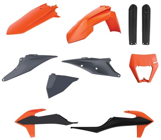 Пластик Polisport ENDURO kit - KTM (20-) (Orange/Grey), KTM