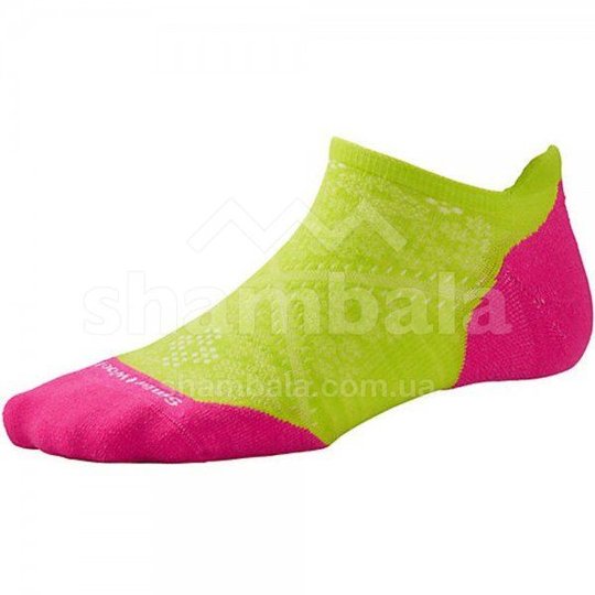 Купити Wm's PhD Run Light Elite Micro шкарпетки жіночі (Smartwool Green/Bright Pink, M) з доставкою по Україні