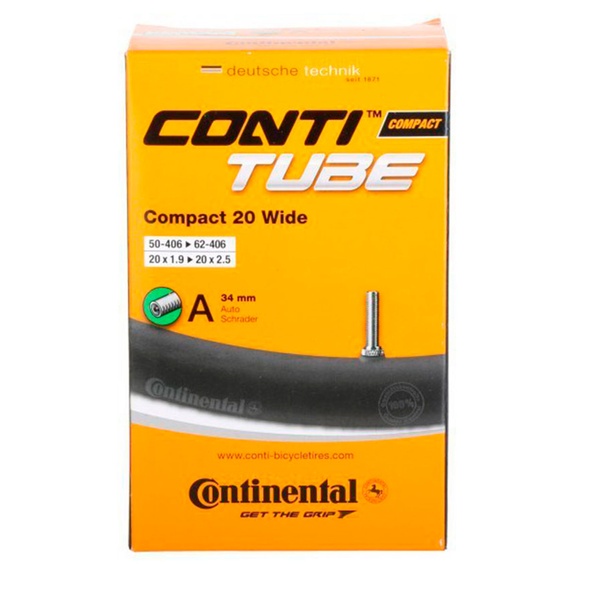 Купить Камера Continental Compact Tube Wide 20", 50-406->62-406, A34, 160 г с доставкой по Украине