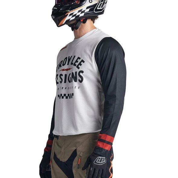 Мото джерсі TLD Scout GP Jersey RIDE ON [CHARCOAL/VINTAGE WHITE] LG