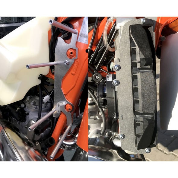Защита радиатора с вентилятором ARTAFON KTM/HUSQ EXC TE 2T 2017-20189 Carb