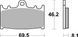 Тормозные колодки SBS Standard Brake Pads, Ceramic (631HF)