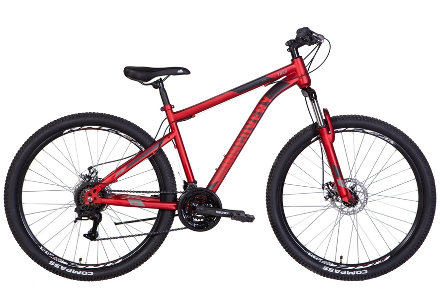 Купити Велосипед 27,5" Discovery TREK AM DD 2022 червоний м з доставкою по Україні
