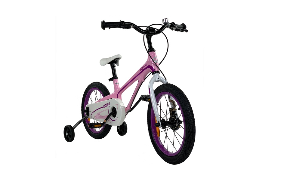 Купить Велосипед детский RoyalBaby Chipmunk MOON 14", Магний, OFFICIAL UA, розовый с доставкой по Украине