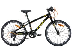 Купити Велосипед 20" Leon GO 7 speed Vbr 2022 (черный с желтым) з доставкою по Україні