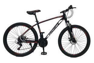 Купити Велосипед Favorite Tracker 27.5 " Чорний-Червоний M (160-175 см) з доставкою по Україні
