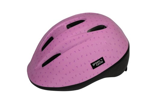 Купить Шлем детский Green Cycle MIA размер 50-54см розово-сиреневый лак с доставкой по Украине