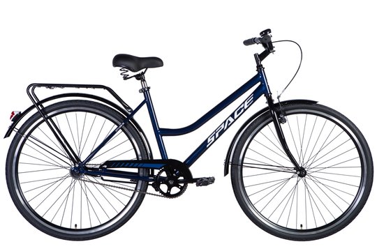 Купить Велосипед сталь 28" SPACE VOYAGER (049) тормозная рама-19" синий с багажником задн St с крылом St 2024 с доставкой по Украине
