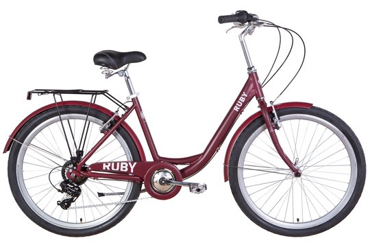Купити Велосипед 26" Dorozhnik RUBY 2022 темно-червоний м з доставкою по Україні