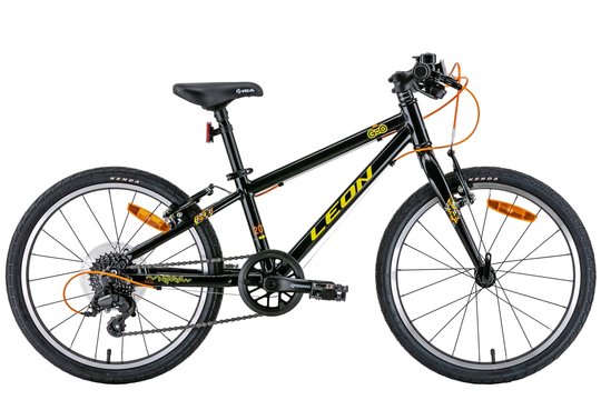 Купити Велосипед 20" Leon GO 7 speed Vbr 2022 чорний з жовтим з доставкою по Україні