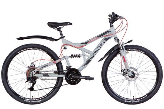 Купити Велосипед 26" Discovery CANYON AM2 DD 2022 сіро-чорний м з доставкою по Україні