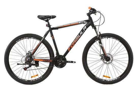 Купити Велосипед 29" Formula Motion AM DD 21" рама 2021, чорно-помаранчевий з доставкою по Україні