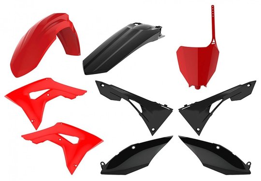 Пластик Polisport MX kit - Honda (17-) (Red/Black), Honda